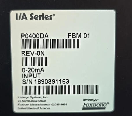 Foxboro P0400DAFBM1 Input Module with 8 Isolated Channels 16-bit Resolution for 4-20 mA and 0-10 V Signals